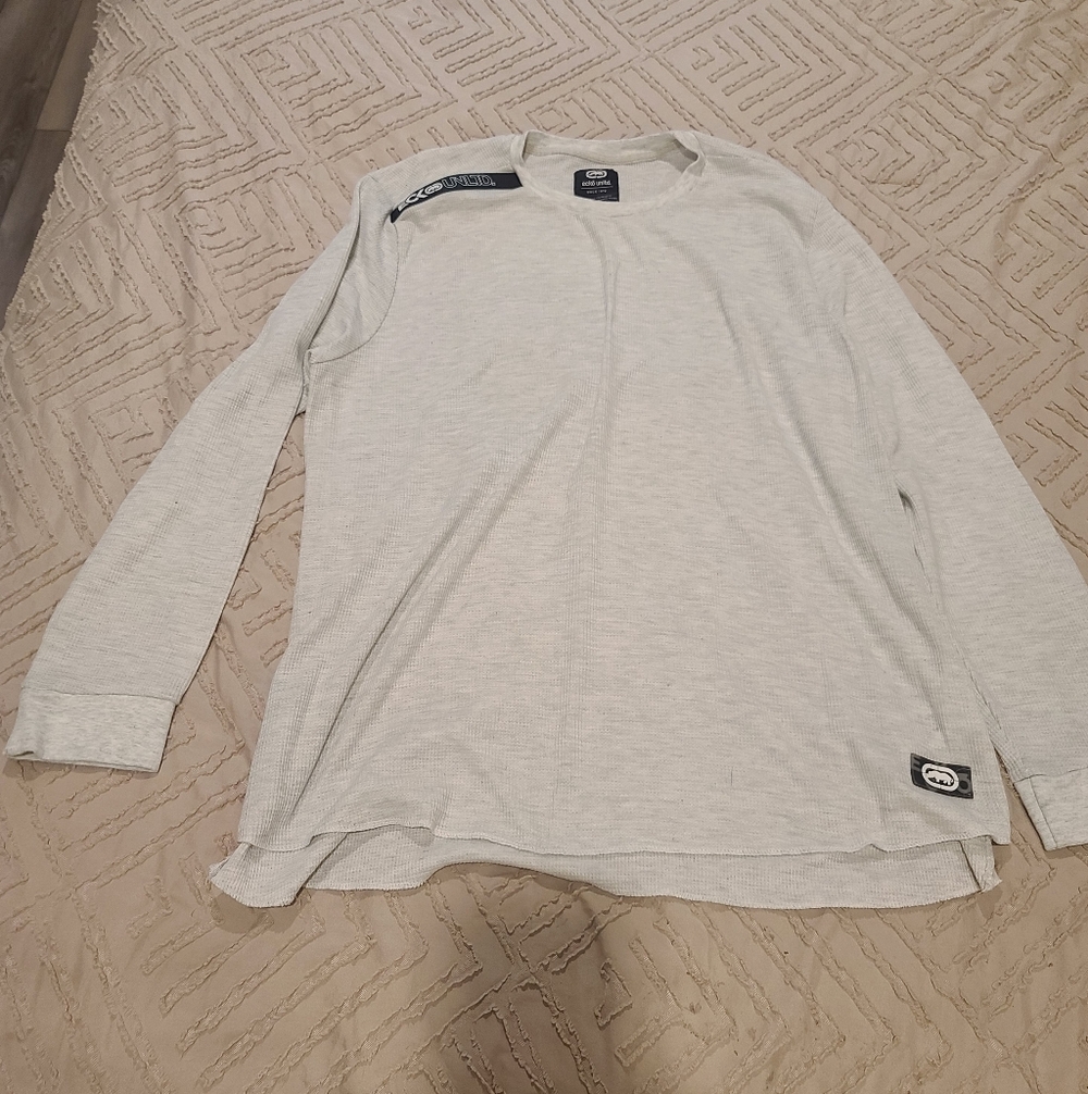 Ecko Unltd Grey Waffle Knit Thermal H-16